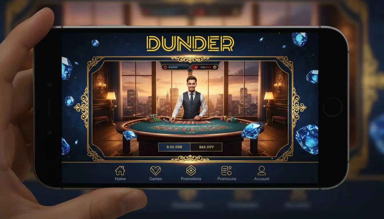 Live casino table viewed on mobile with immersive design